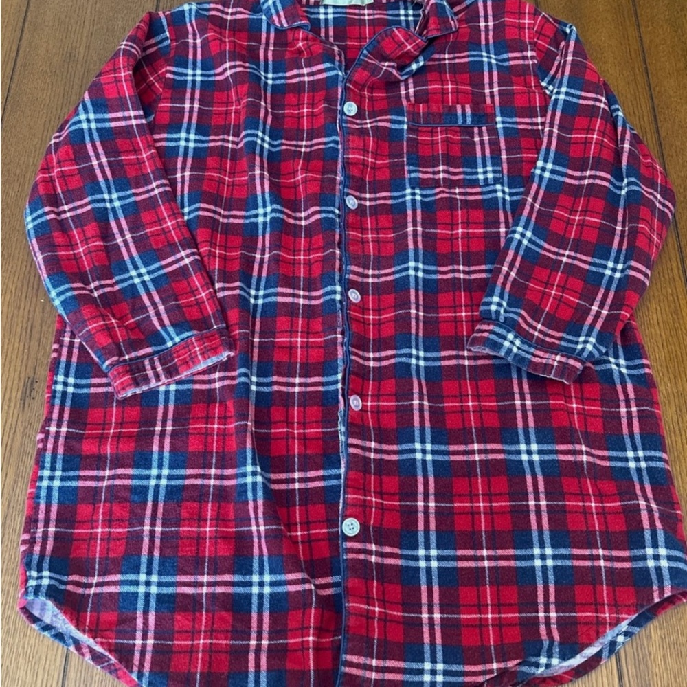 Red Plaid Button Down Shirt